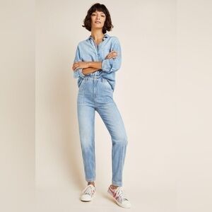 Anthropologie Pilcro Ultra High-Rise Seamed Slim Boyfriend Jeans